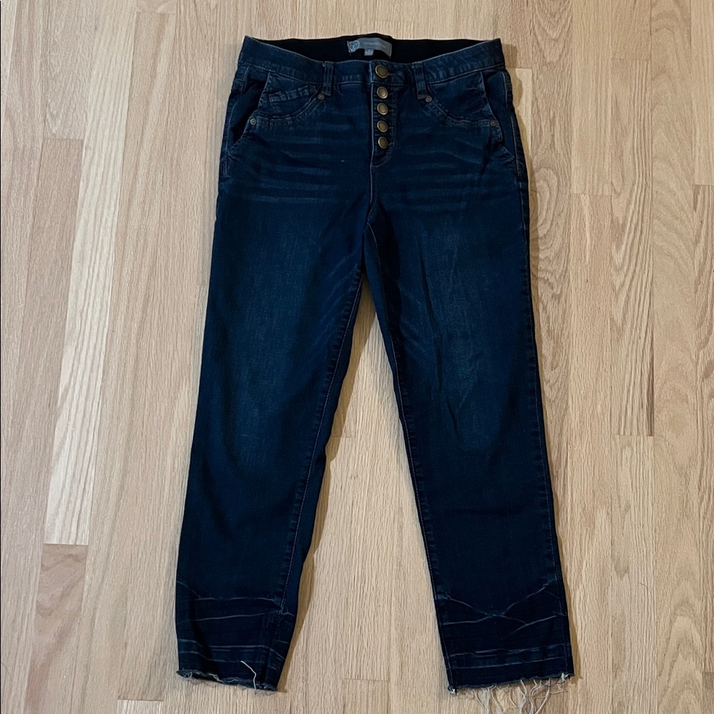 Wit & Wisdom Dark Blue Ankle Jeans - Size 6